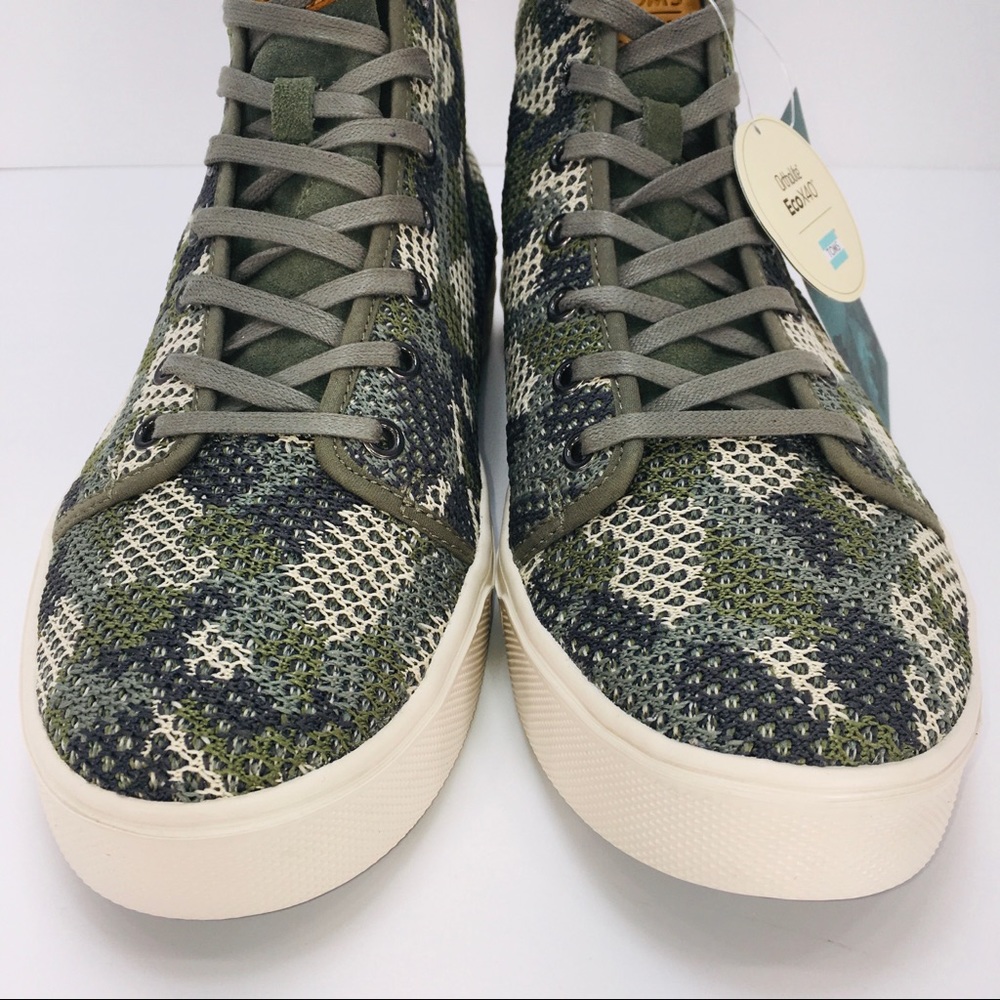 TOMS Trvl Lite Dusty Olive Camo High Top Sneakers - Picture 5 of 14